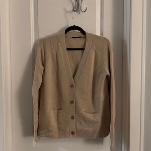 Jenni Kayne Cashmere Stanford Cardigan - Oatmeal
